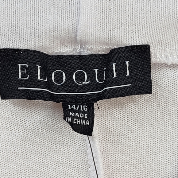Eloquii Women's Mock Neck Layering Top White - 14/16 - Picture 3 of 6